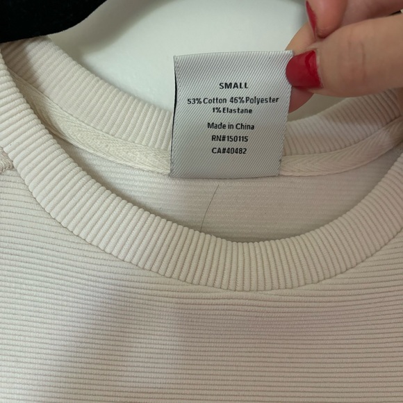 Varley Manning tunic sweatshirt in eggnog - Picture 4 of 6